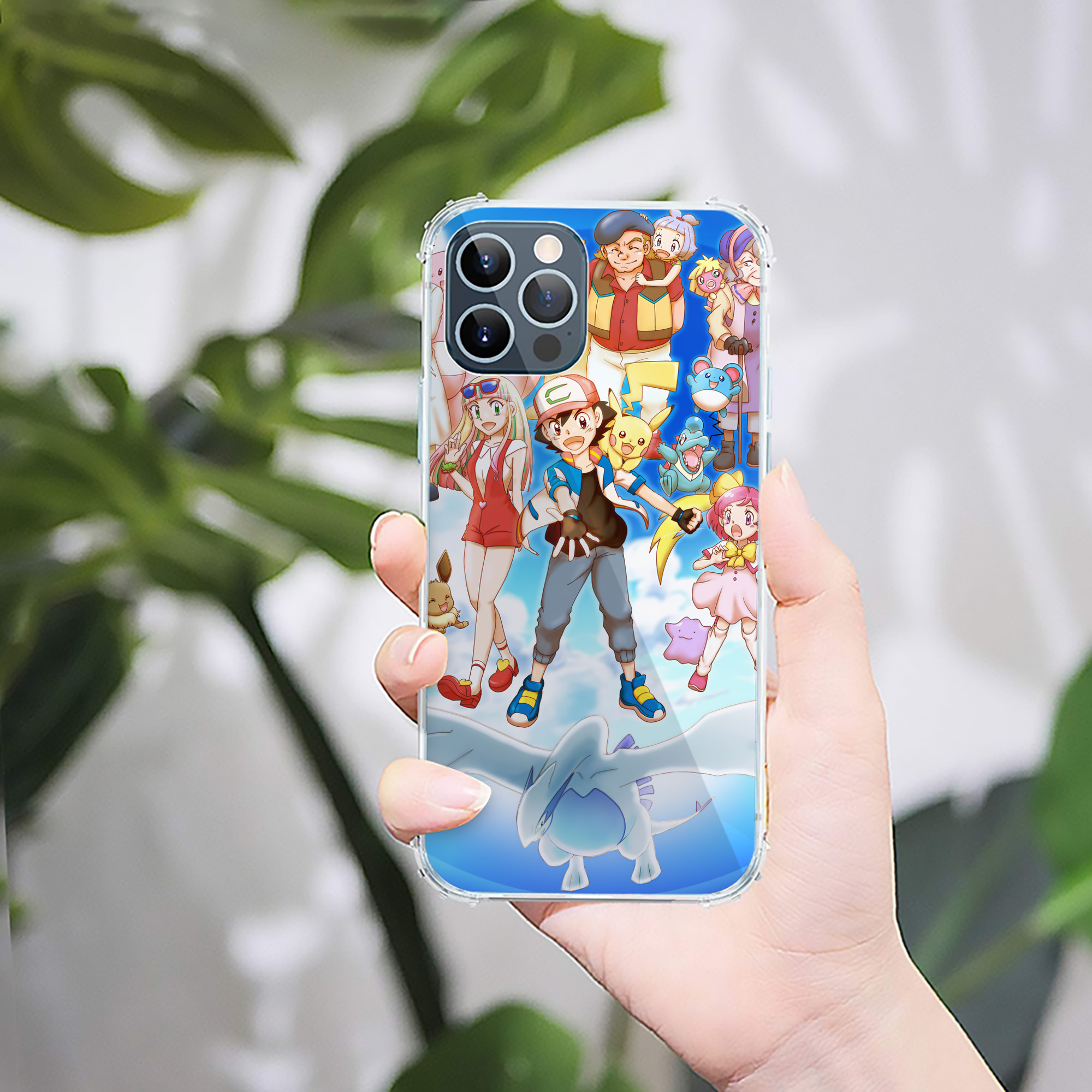 （画像用） ポケットモンスター Pokémon 【iPhone 12シリーズ対応】透明スマホケース（クリアソフトケース）